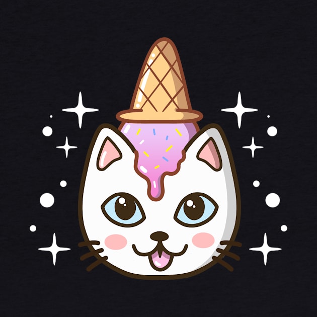 Ice cream Cat by stephen0c